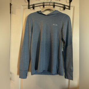 Ron Jon Men's Hooded top UPF 50+ Sun Protection Shirt coastal beach blue surfing